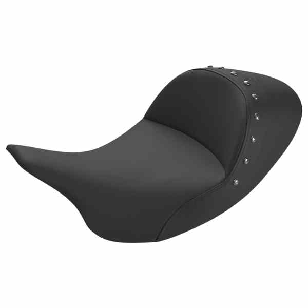 取寄せ ソロシート - ロー - スタッド付き - FL 08-24 サドルマン Solo Seat - Low - Studded - FL '08-'24 808-07B-0039L DRAG 08011300|ハーレーパーツデポ