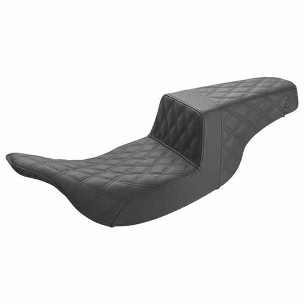 取寄せ ステップアップシート - フルラティスステッチ - ブラック サドルマン Step-Up Seat - Full Lattice Stitch - Black 897-07-175 DRAG 08011348｜ハーレーパーツデポ