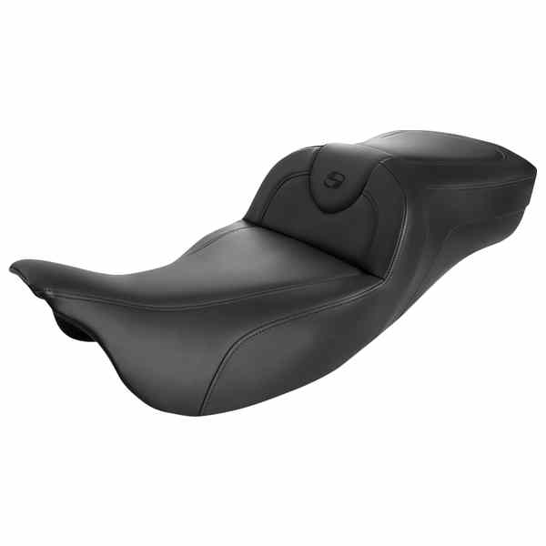 取寄せ ロードソファ エクステンデッドリーチシート - ブラック/ブラックステッチ - バックレストなし - FL 08-24 サドルマン Roadsofa? Extended Reach Seat - Black/Black Stitching - w/o Backrest - FL '08-'24 808-07B-188 DRAG 08011399｜ハーレーパーツデポ