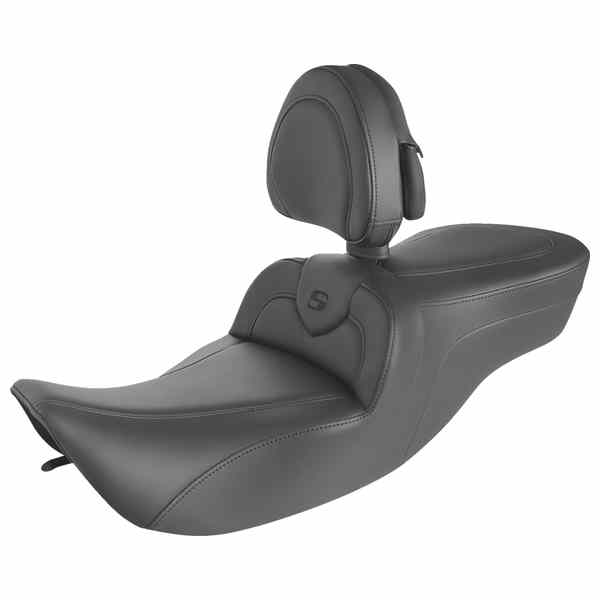 取寄せ ロードソファ シート - 背もたれ付き - ブラック（ブラックステッチ） サドルマン RoadSofa? Seat - with Backrest - Black w/ Black Stitching 897-06-187BR DRAG 08011416 82,726円