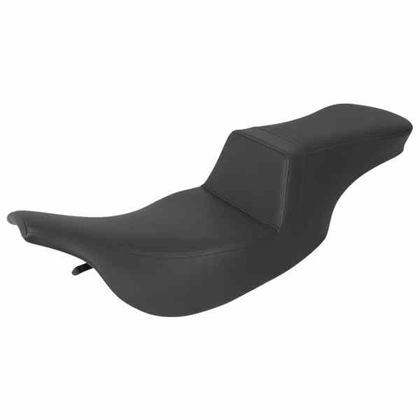 取寄せ ツアーステップアップシート - スムース - ブラック - FL 97-07 サドルマン Tour Step-Up Seat - Smooth - Black - FL '97-'07 897-07-194 DRAG 08011429|ハーレーパーツデポ