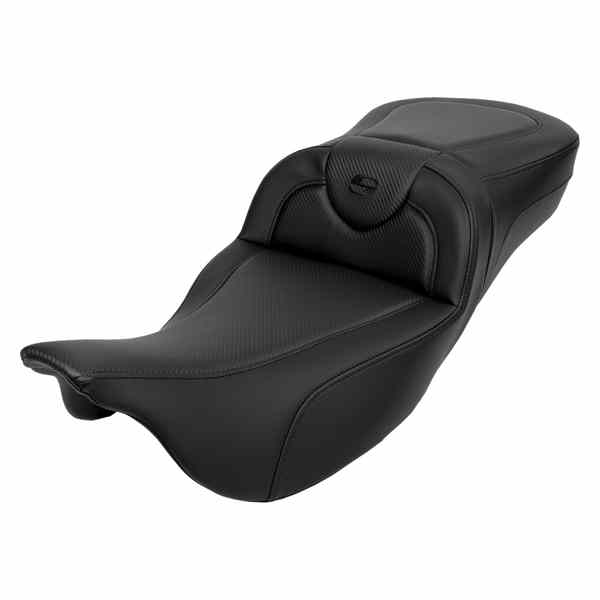 取寄せ ロードソファ エクステンデッドリーチシート - カーボンファイバー - ブラックステッチ - バックレスト - FL 08-24 サドルマン Roadsofa? Extended Reach Seat - Carbon Fiber - Black Stitch - Backrest - FL '08-'24 808-07B-186B0 DRAG 08011626