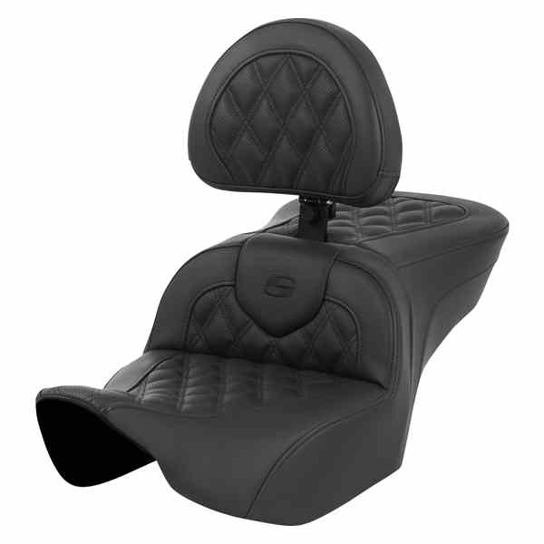 取寄せ ロードソファ シート - 背もたれ付き - ラティスステッチ - ブラック - FL 23-24 サドルマン Roadsofa? Seat - with Backrest - Lattice Stitch - Black - FL '23-'24 823-07-182BR DRAG 08011628