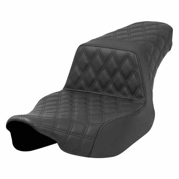 取寄せ ステップアップシート - フルラティスステッチ - ブラック - エクステンデッドリーチ - FL 23-24 サドルマン Step-Up Seat - Full Latice Stitch - Black - Extended Reach - FL '23-'24 823-07E-175 DRAG 08011690