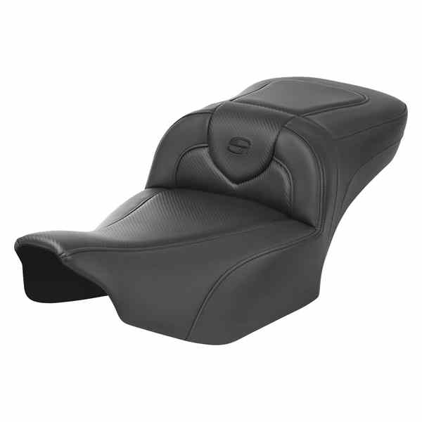 取寄せ ロードソファ エクステンデッドリーチシート - バックレストなし - カーボンファイバー - FLTR/FLHX 23-24 サドルマン Roadsofa? Extended Reach Seat - without Backrest - Carbon Fiber - FLTR/FLHX '23-'24 823-07-18600 DRAG 08011739