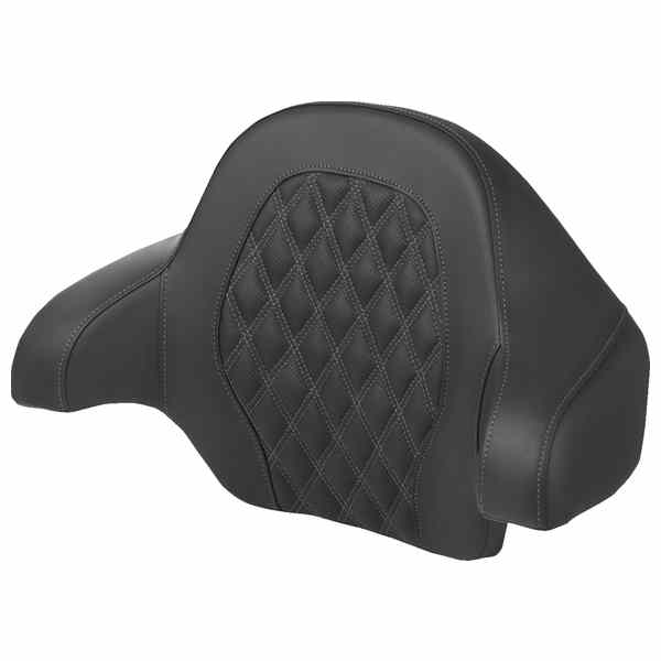 取寄せ Tour-PakR バックレストパッド - ラティスステッチ - ダークグレーステッチ - FL 14-24 サドルマン Tour-PakR Backrest Pad - Lattice Stitch - Dark Gray Stitch - FL '14-'24 814-07-15002 DRAG 08011810|ハーレーパーツデポ