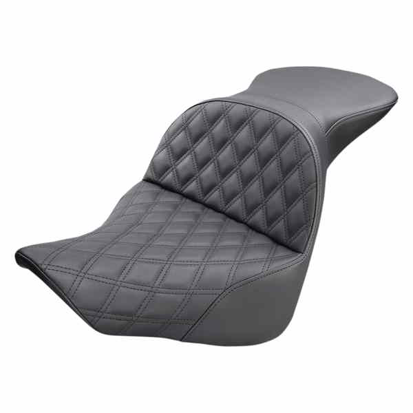 取寄せ エクスプローラーシート - ラティスステッチ - FL/FX 18-24 サドルマン Explorer Seat - Lattice Stitched - FL/FX '18-'24 818-27-029LS DRAG 08021022
