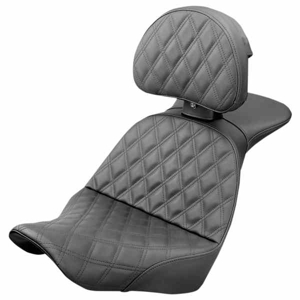 取寄せ エクスプローラーシート - ラティスステッチ - バックレスト - FX/FL 18-24 サドルマン Explorer Seat - Lattice Stitched - Backrest - FX/FL '18-'24 818-29-030LS DRAG 08021048 68,364円