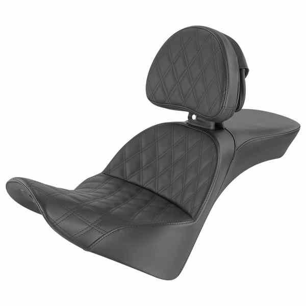 取寄せ エクスプローラーシート - ラティスステッチ - バックレスト - FL 18-24 サドルマン Explorer Seat - Lattice Stitched - Backrest - FL '18-'24 818-33-030LS DRAG 08021412 68,364円