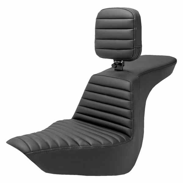 取寄せ ツアーステップアップシート - ライダーバックレスト - タックアンドロール - FLSB/FXLR 18-24 サドルマン Tour Step-Up Seat - Rider Backrest - Tuck-n-Roll - FLSB/FXLR '18-'24 818-29-191BR DRAG 08021524