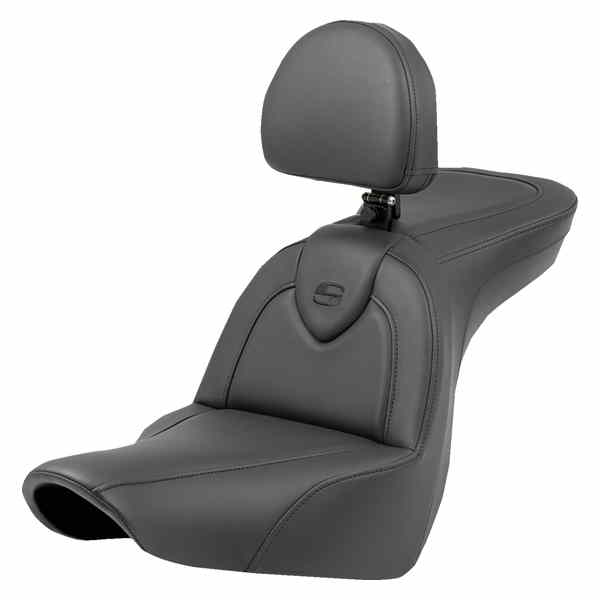 取寄せ ロードソファ シート - バックレスト付き - ブラック/ブラックステッチ - FXLR/FLSB 18-23 サドルマン Roadsofa? Seat - with Backrest - Black/Black Stitching - FXLR/FLSB '18-'23 818-29-187BR DRAG 08021570 79,612円