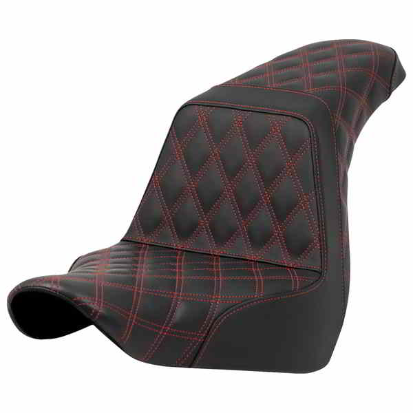 取寄せ ステップアップシート - フルラティスステッチ - レッドステッチ - FXLR/FLSB 18-21 サドルマン Step-Up Seat - Full Lattice Stitch - Red Stitch - FXLR/FLSB '18-'21 818-29-17504 DRAG 08021585