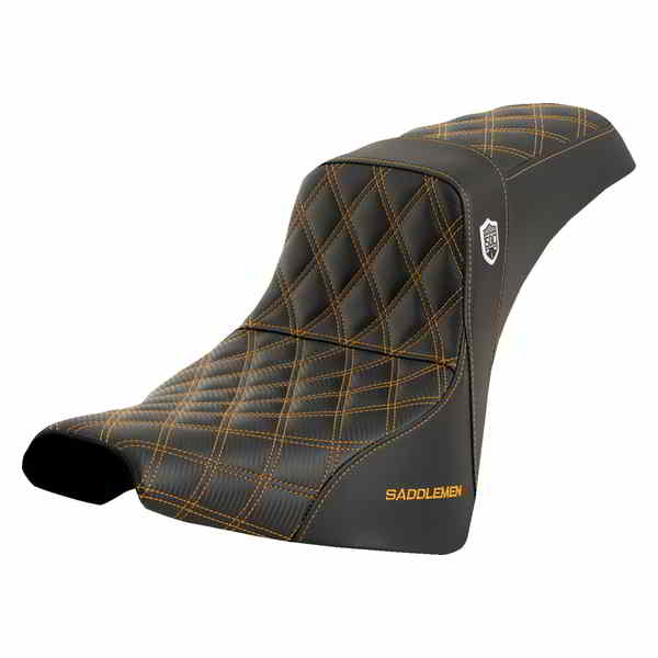 取寄せ プロシリーズ SDC パフォーマンスシート - バックレストなし - ゴールドステッチ - FXBB/FXST 18-23 サドルマン Pro Series SDC Performance Seat - w/o Backrest - Gold Stitch - FXBB/FXST '18-'23 SC81830GOL DRAG 08021604