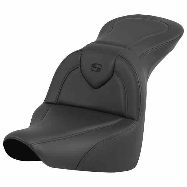 取寄せ ロードソファ シート - ブラック - ドライバーバックレストなし - FLFB/FXBR 18-24 サドルマン RoadSofa? Seat - Black - without Driver Backrest - FLFB/FXBR '18-'24 818-27-187 DRAG 08021619