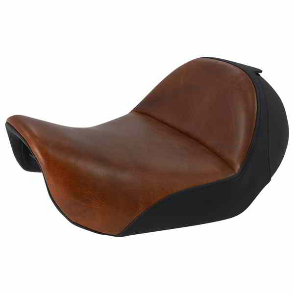 取寄せ シート - Renegade Lariat Solo - スムース - ブラウン - Dyna サドルマン Seat - Renegade? Lariat Solo - Smooth - Brown - Dyna 806-04-0041B DRAG 08030421