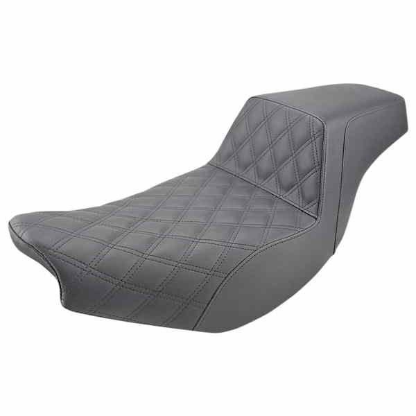 取寄せ ステップアップシート - フロントラティスステッチ/リアスムース - ブラック - インド製 サドルマン Step-Up Seat - Front Lattice Stitch/Rear Smooth - Black - Indian I14-07-172 DRAG 08102160 55,305円