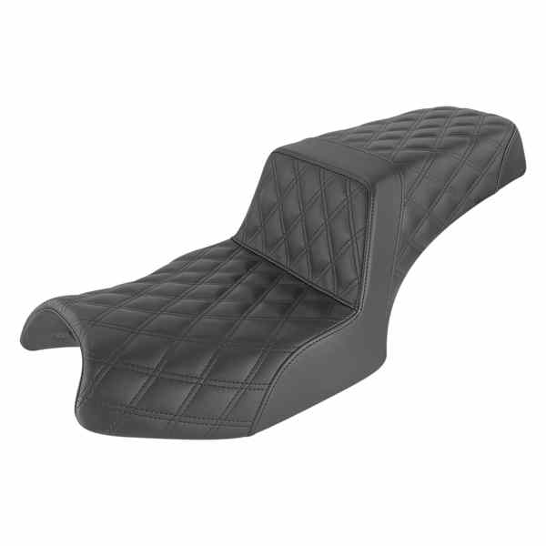 取寄せ ステップアップシート - フルラティスステッチ - ブラック - チャレンジャー サドルマン Step-Up Seat - Full Lattice Stitch - Black - Challenger I20-06-175 DRAG 08102171