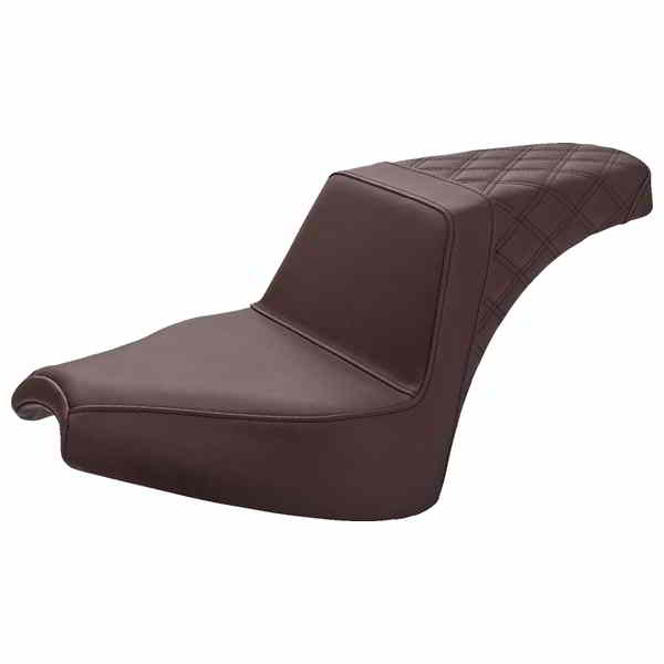 取寄せ ステップアップシート - フロントスムース/リアラティスステッチ - ブラウン - チーフ サドルマン Step-Up Seat - Front Smooth/Rear Lattice Stitch - Brown - Chief I21-04-173BR DRAG 08102312 55,305円