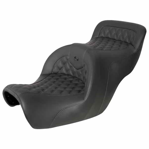 取寄せ シート - ロードソファ - 背もたれなし - フルラティスステッチ - ブラック サドルマン Seat - Roadsofa? - Without Backrest - Full Lattice Stitch - Black H88-07-182 DRAG 08102356