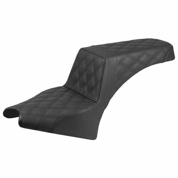取寄せ ステップアップシート - ラティスステッチ - ブラック - インディアンスカウト 25 サドルマン Step-Up Seat - Lattice Stitch - Black - Indian Scout '25 I25-33-175 DRAG 08102442
