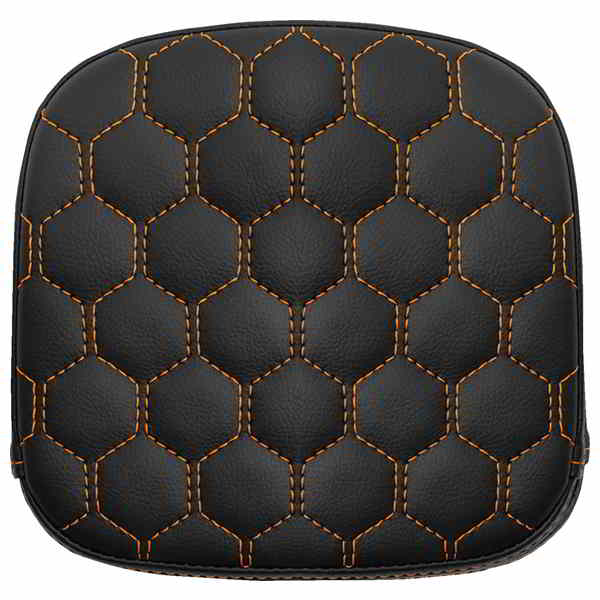 取寄せ シシーバーパッド - ハニカム - オレンジステッチ サドルマン Sissy Bar Pad - Honeycomb - Orange Stitching 040749ORA DRAG 08220575