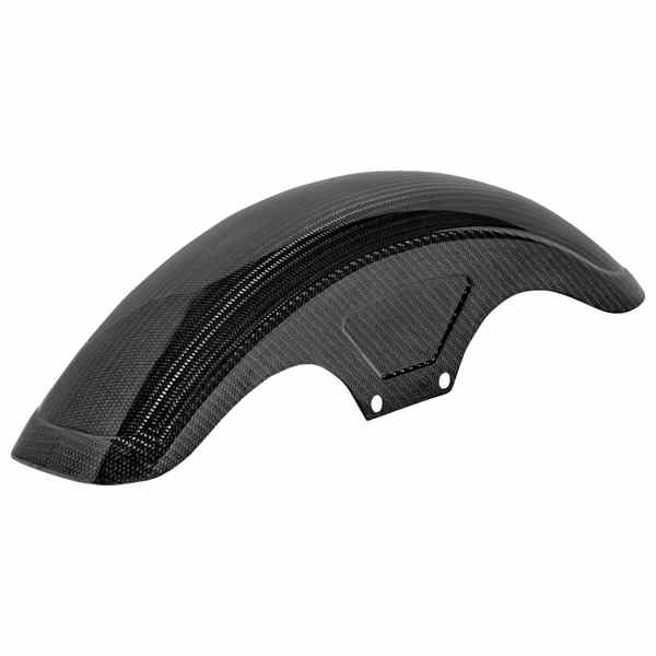 取寄せ フロントフェンダー - カーボンファイバー/グロス - ダイナ/スポーツスター サドルマン Front Fender - Carbon Fiber/Gloss - Dyna/Sportster CF-8-0003 DRAG 14011108