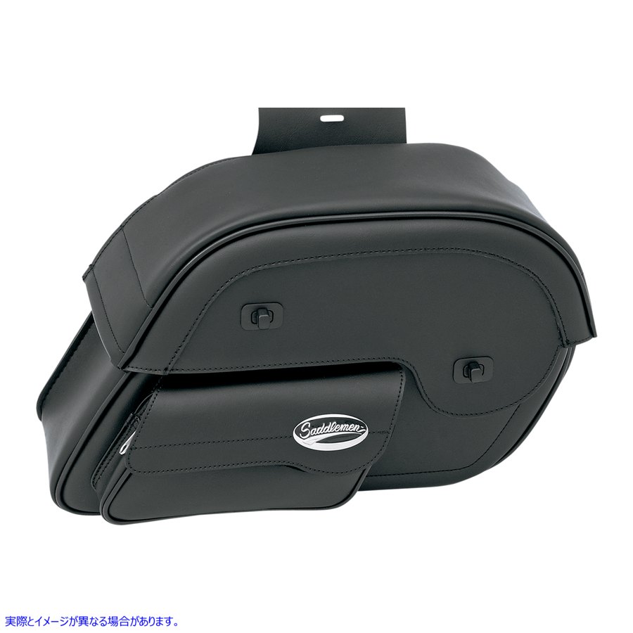 取寄せ Cruisn スラントフェイスポーチ サドルバッグ - ラージ サドルマン Cruis'n? Slant Face Pouch Saddlebags - Large 3501-0384 DRAG 35010384｜ハーレーパーツデポ