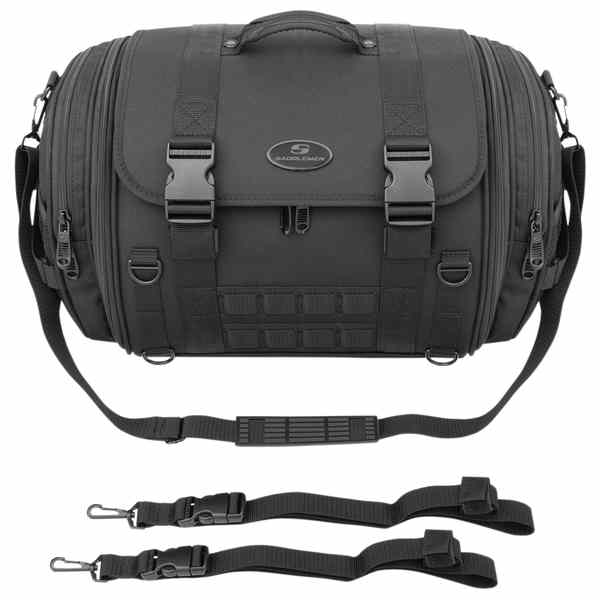 取寄せ TR2300DE TL シシーバーバッグ - ブラック サドルマン TR2300DE TL Sissy Bar Bag - Black EX000043S DRAG 35150199