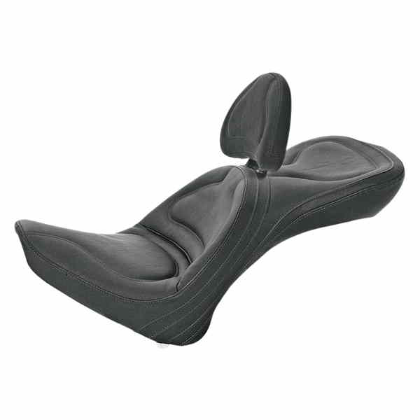 取寄せ シート - Explorer - バックレスト付き - ステッチ入り - ブラック - FL/FX 00-06 サドルマン Seat - Explorer? - With Backrest - Stitched - Black - FL/FX '00-'06 8152JS DRAG 8152JS
