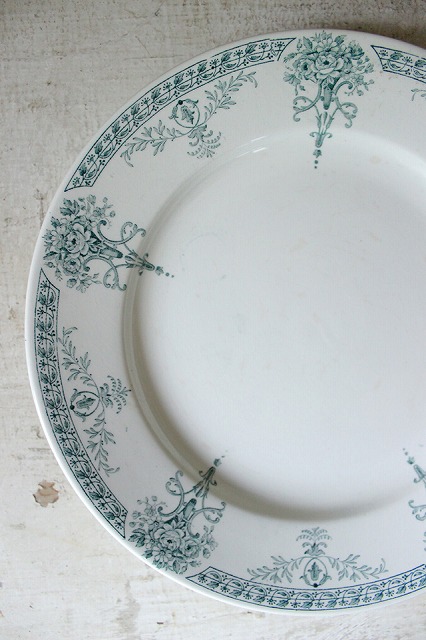 1枚の価格です。フランス Brocante リュネヴィル プレート 皿 W60
