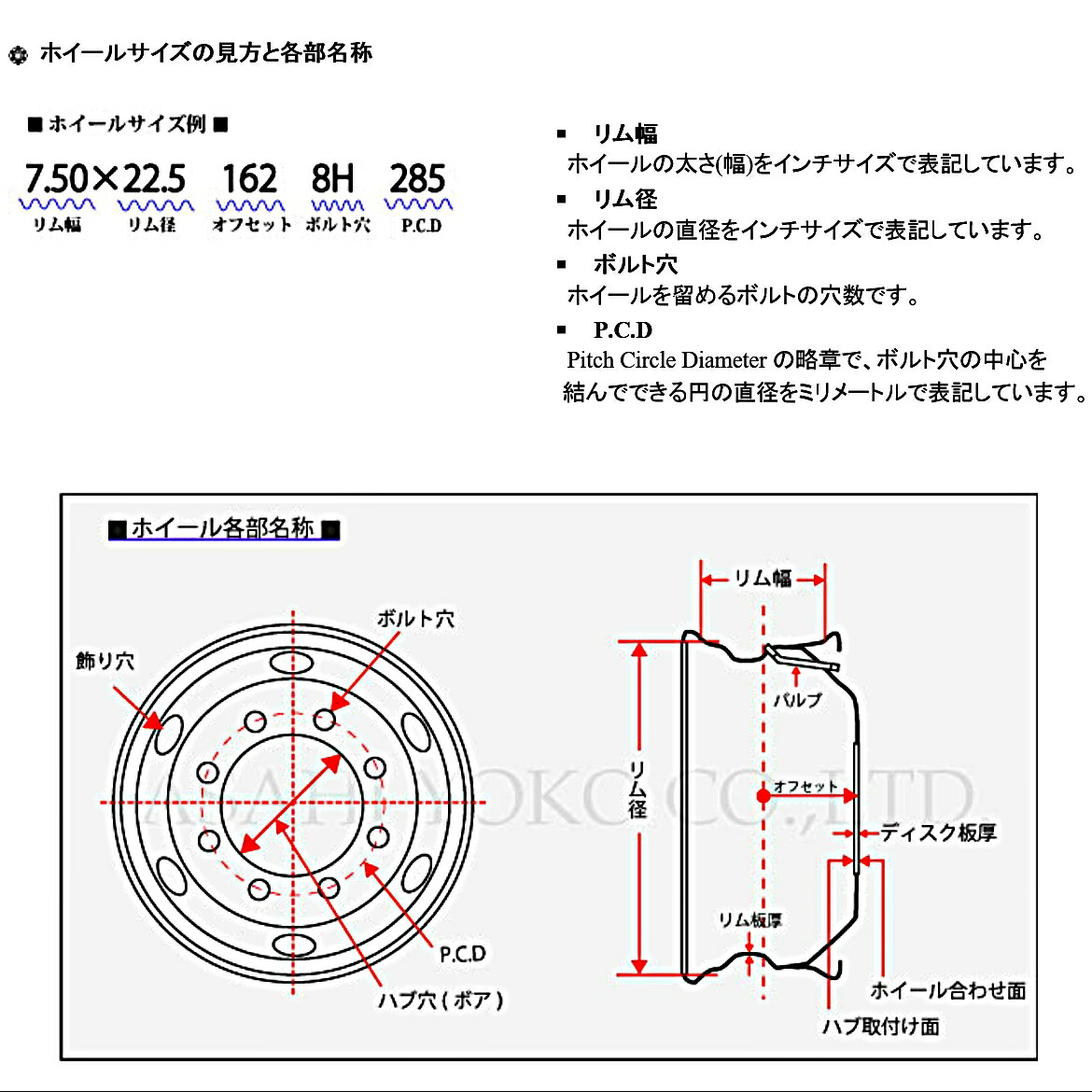 楽天市場 Jis規格品 大型トラック用 メッキホイール フロント用 1本 サイズ 8 25 22 5 オフセット 165 ボルト 8h 8穴 飾り穴 6 形状 楕円 P C D 285 ディスク厚 14s タイヤ 255 70r22 5など Rtg ダンプ バス クロームメッキ 10トン １０ｔ 社外 デコトラ トラッカー