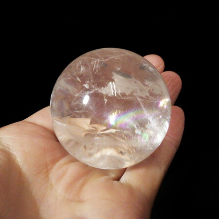 楽天市場】レムリアン水晶球 直径96mm ブラジル産 金属台付き