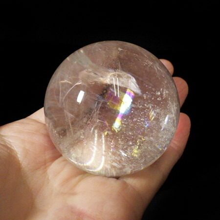 楽天市場】【レインボー入り】ヒマラヤ水晶 丸玉 水晶玉 約35〜38mm 丸