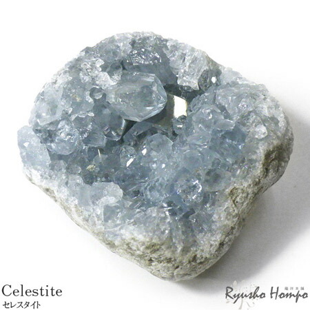 楽天市場】セレスタイト 母岩付き原石 クラスター マダガスカル産 天