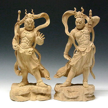 木彫り 仏格好 仁王像 金剛力士像 高さ31cm 楠製 Ryusho Marchesoni Com Br