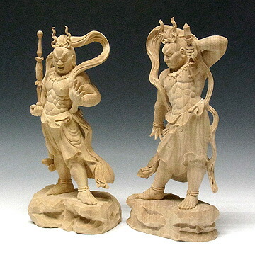 木彫り 仏格好 仁王像 金剛力士像 高さ31cm 楠製 Ryusho Marchesoni Com Br