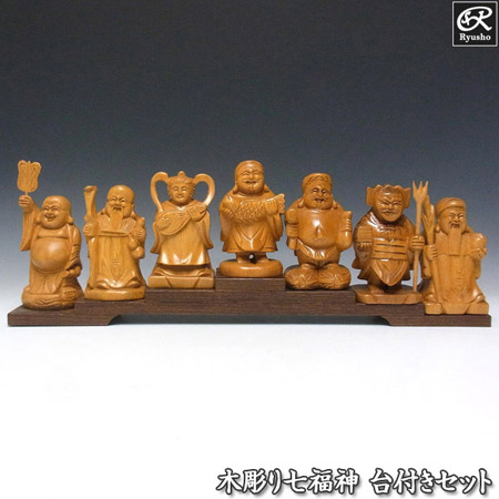 楽天市場】開運・七福神置物 彩色七福神 縁起物 : 龍祥本舗