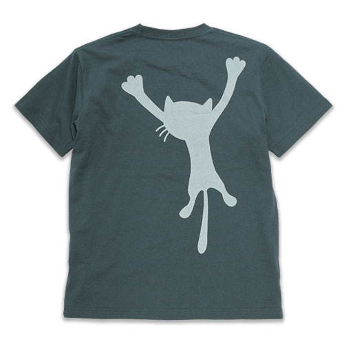 【楽天市場】【 9月 スーパーセール 限定 50%OFF 半額 】【 枚数限定 】 猫 ねこ おもしろ かわいい Tシャツ 猫背 ( スレート