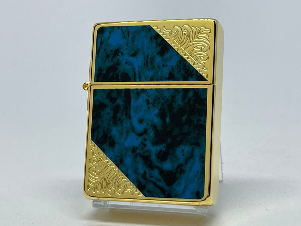 【送料無料】ZIPPO[ジッポー] 1935レプリカ 両面加工 ARMOR VENETIAN/ベネチアンアーマー ブルー 1935GW-BLM【楽ギフ_包装】
