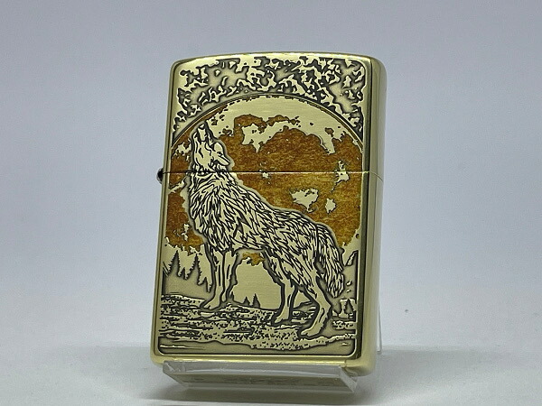 送料無料 ZIPPO[ジッポー]WOLF DESIGN ウルフデザイン 真鍮いぶし 2BI-WOLF【楽ギフ_包装】