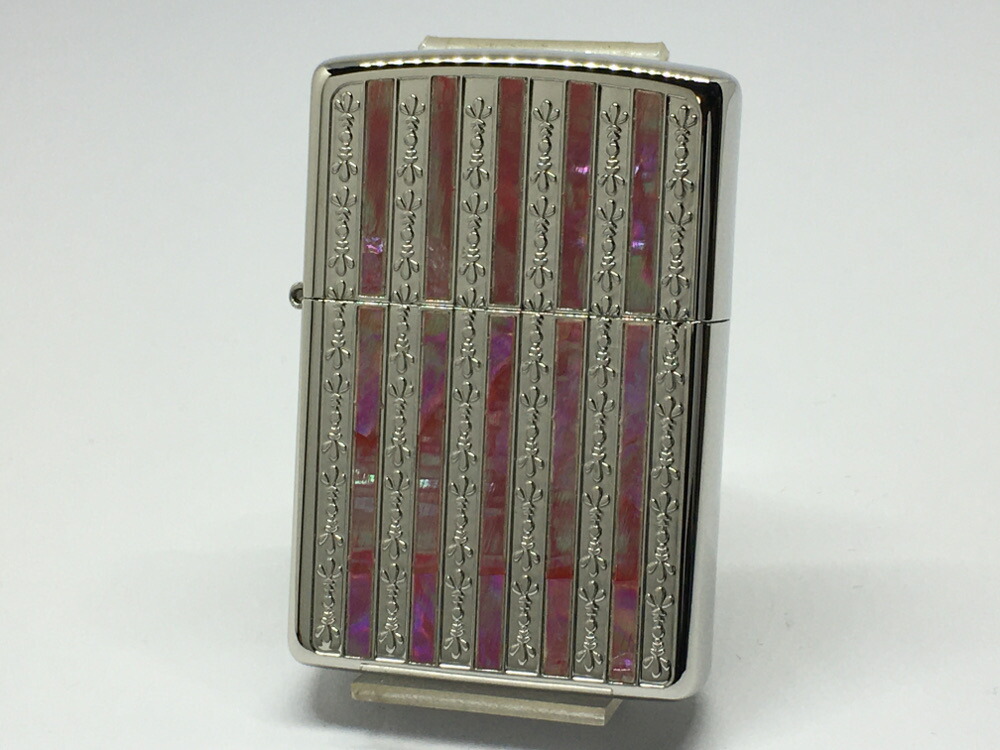 【送料無料】ZIPPO[ジッポー]シェルシリーズ CN貝貼り＃2 シルバー【楽ギフ_包装】