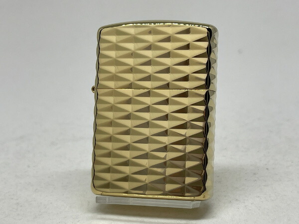 送料無料 ZIPPO[ジッポー]アーマー４面加工 Diamond Shape(ダイアモンドシェイプ)DX(B)ゴールド【楽ギフ_包装】