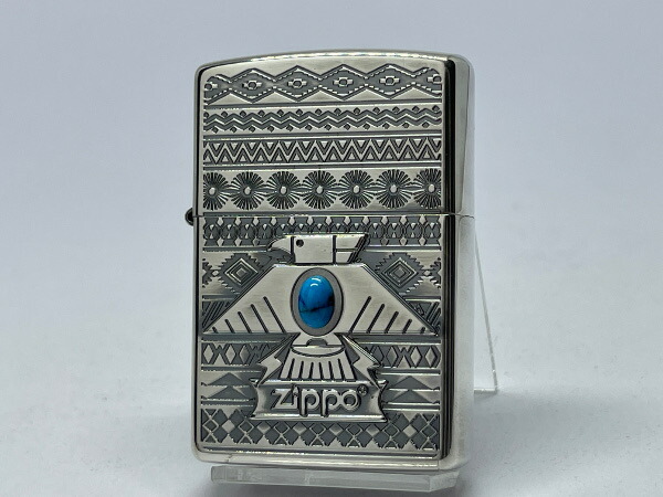 【送料無料】ZIPPO[ジッポー]両面加工 Thunderbird BL サンダーバード ブルー シルバーいぶし【楽ギフ_包装】