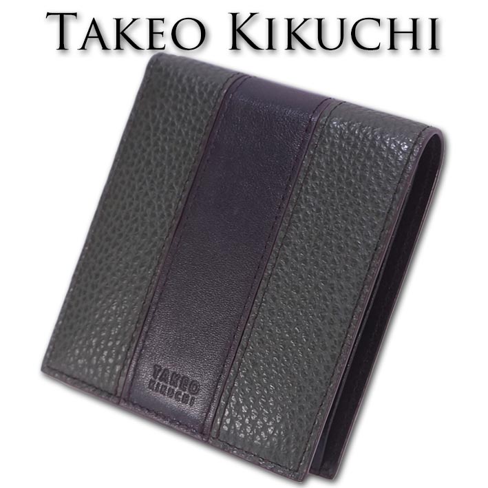 TAKEOKIKUCHI 財布　新品 TAKEO KIKUCHI タケオキクチ 二つ折り財布 MAX マックス 小銭