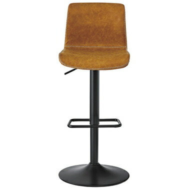 脚セット ハイチェア カウンターチェア キャメル スチール ソフトレザー 幅43 奥行48 高さ調節 おしゃれ シンプル カフェ風 北欧 モダン バー 脚置き Gulbaan Com