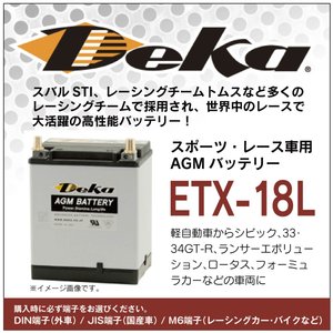 軽自動車 シビック 33 34gtr ランサーエボリューション Deka 高性能 バッテリー Etx 18l Agmバッテリー スポーツ レイス役目 22ah 12v Newbyresnursery Com