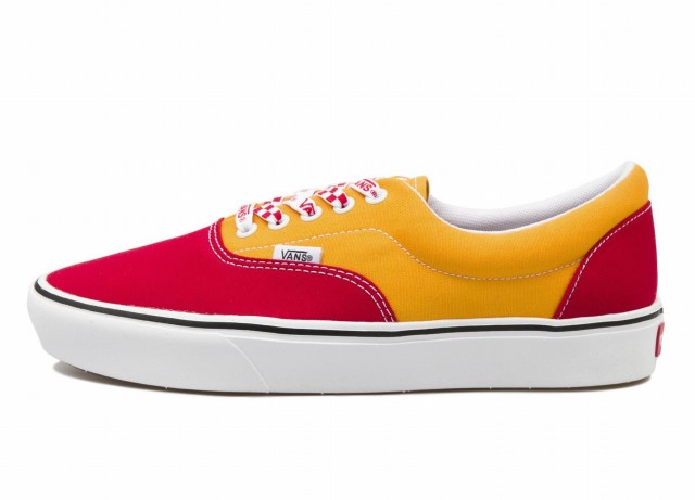バンズ Vans スニーカー 内鰓 赤 イエロー Era メンズ ヴァンズ シューズ 下足 朱 黄色 海外パターン Damienrice Com