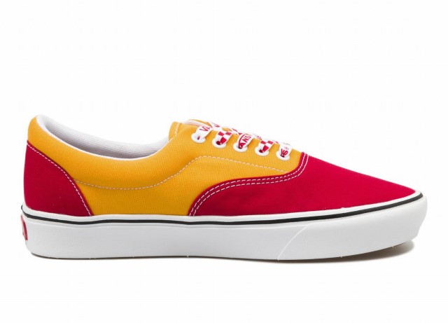 バンズ Vans スニーカー 内鰓 赤 イエロー Era メンズ ヴァンズ シューズ 下足 朱 黄色 海外パターン Damienrice Com