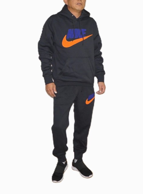 【中古】ナイキ NIKE パーカーとズボン下のセットアップ 流汗 黒 メンズ 裏起毛 メンズファッション-パーカー