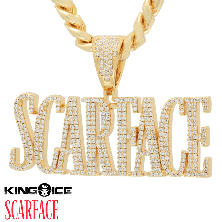 楽天市場 Scarface King Ice スカーフェイス キングアイス ネックレス ゴールド Vvs Diamond ホワイトストーン Scarface Logo Necklace 人気ブランド アクセサリー 金メッキ メンズ レディース 男女兼用 送料無料 State 楽天市場店